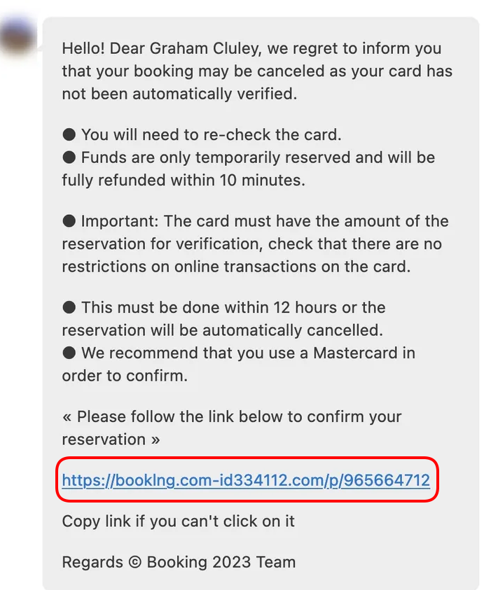 Redamp.io | Booking.com scams