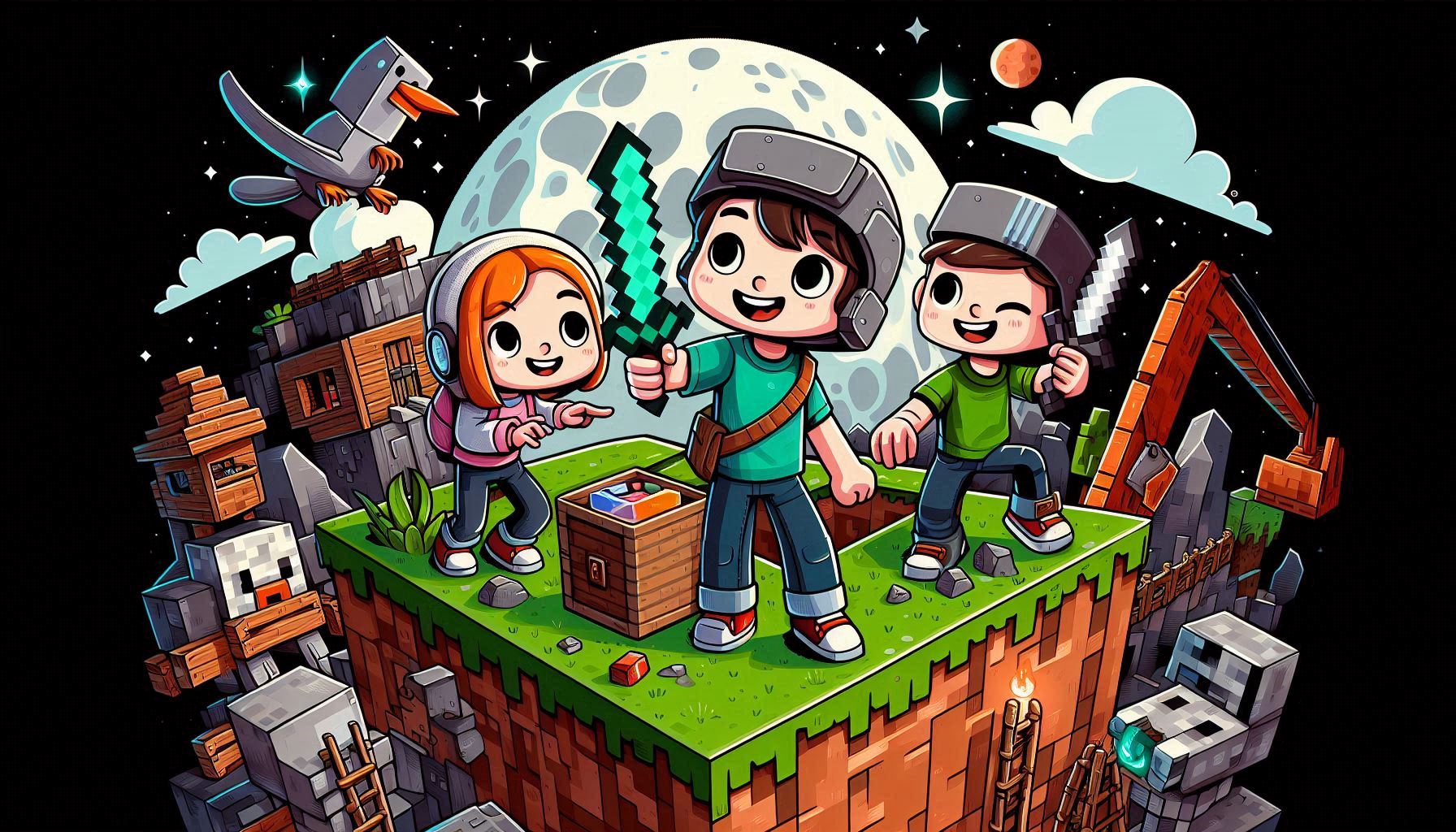 Redamp.io | Children playing minecraft