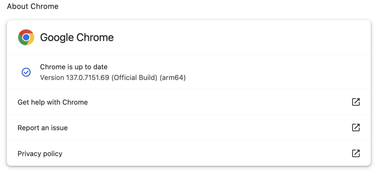 Redamp.io | After Update of Google Chrome