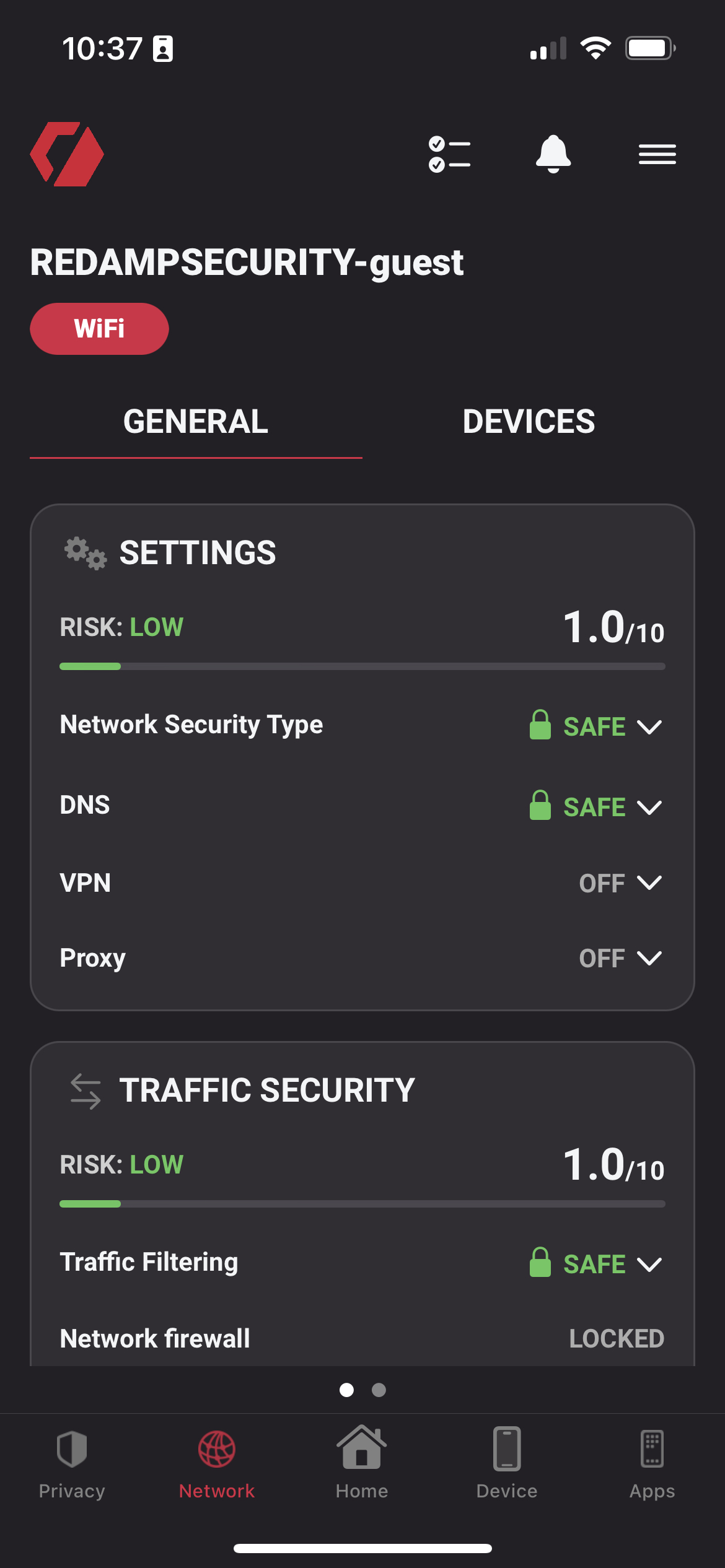 App | Network Screen