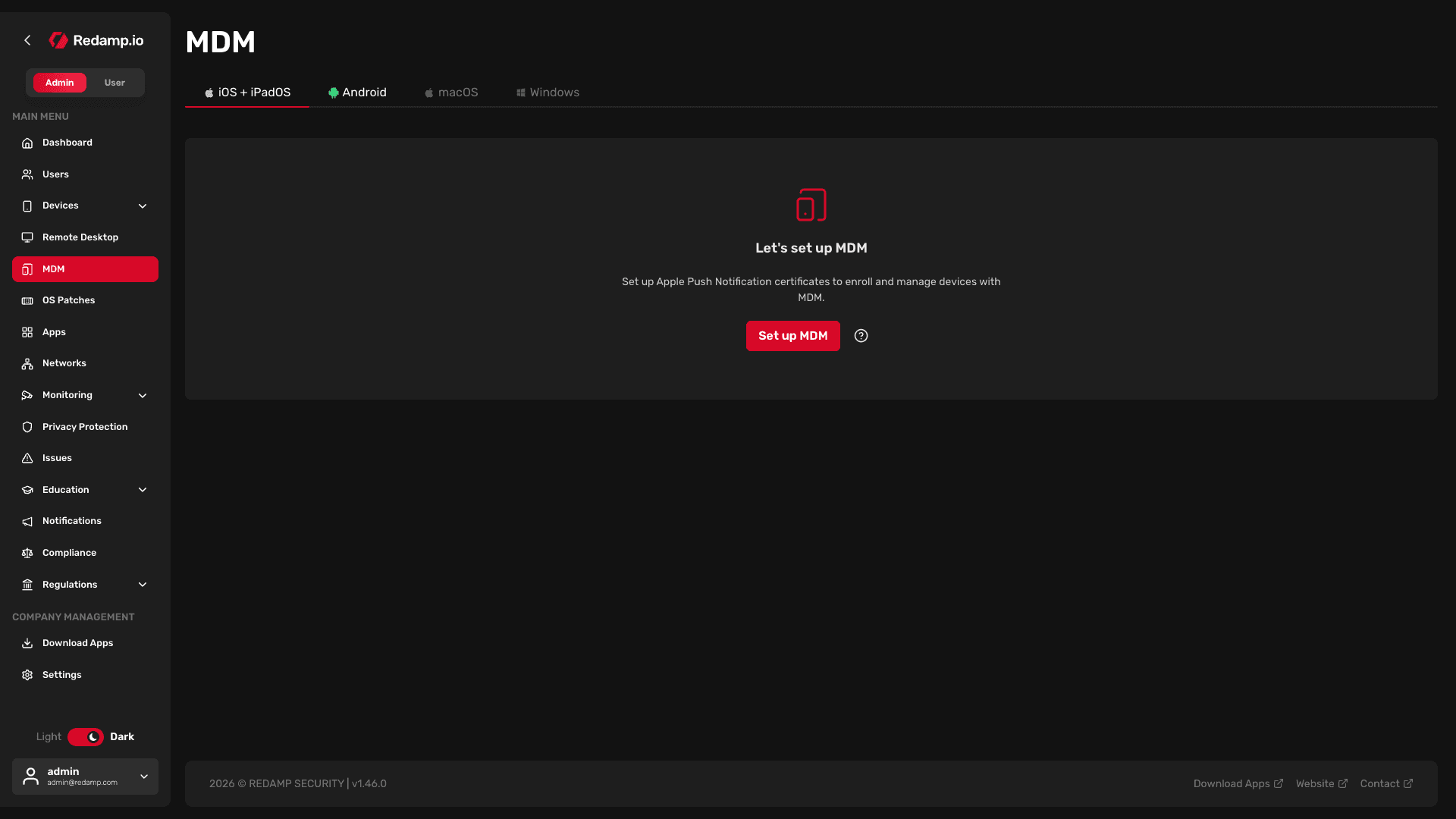 Redamp.io | Let's set up MDM