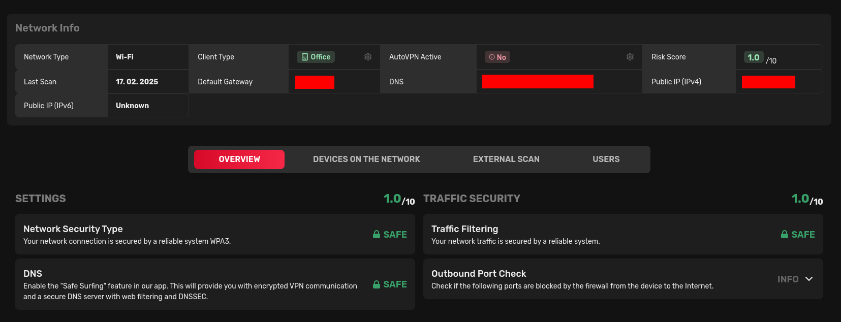 Redamp.io | Network page